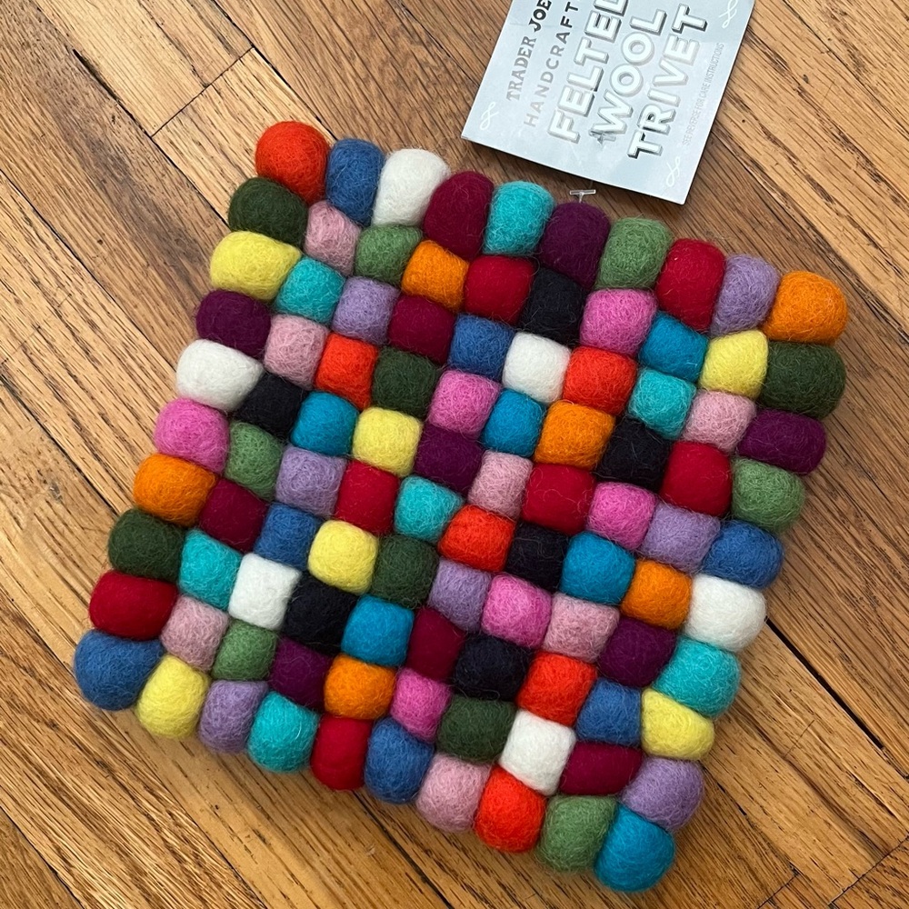 Colorful Wool Felt Trivet